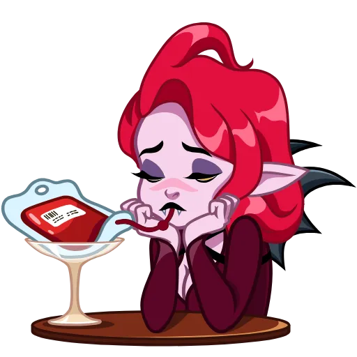 😞 Стикер «Lady Vampire» для Telegram