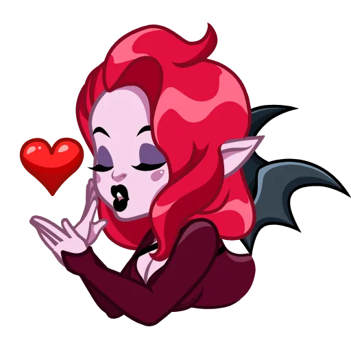 😘 Стикер «Lady Vampire» для Telegram
