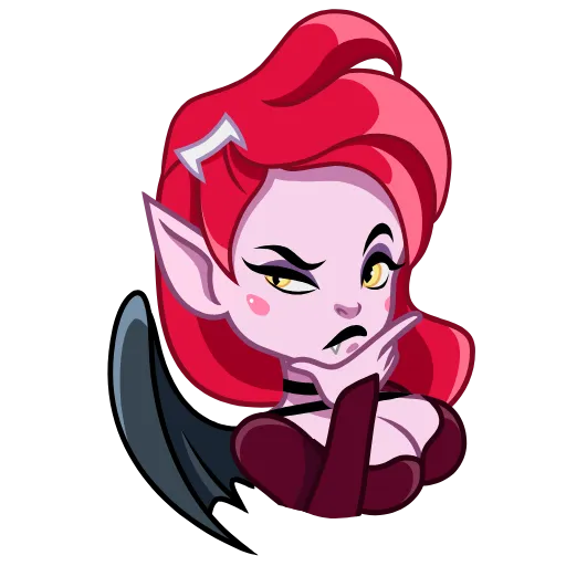 🤔 Стикер «Lady Vampire» для Telegram