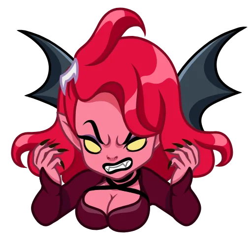 😡 Стикер «Lady Vampire» для Telegram
