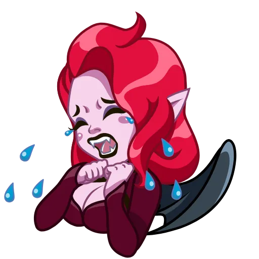 😭 Стикер «Lady Vampire» для Telegram