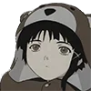 Стикер 41 🙂 Эксперименты Лейн - anime emoji Experiments lain
