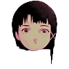 Стикер 43 🙂 Эксперименты Лейн - anime emoji Experiments lain