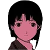 Стикер 51 🙂 Эксперименты Лейн - anime emoji Experiments lain