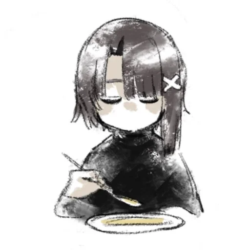 🥣 Стикер «Lain Iwakura» для Telegram