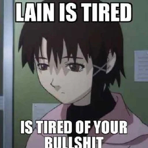 💙 Стикер «lAIN LMAOOO» для Telegram