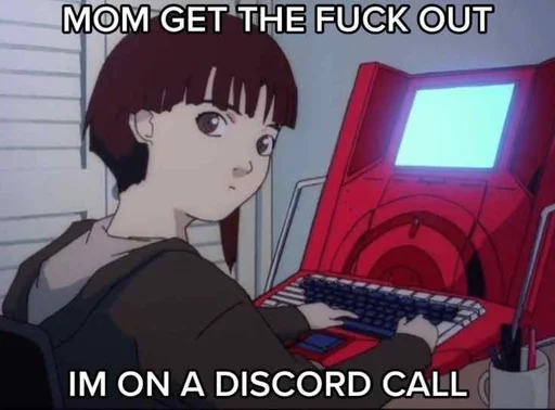 💙 Стикер «lAIN LMAOOO» для Telegram