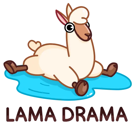 😭 Стикер «Lama» для Telegram
