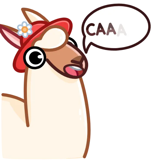 😮 Стикер «Lama» для Telegram