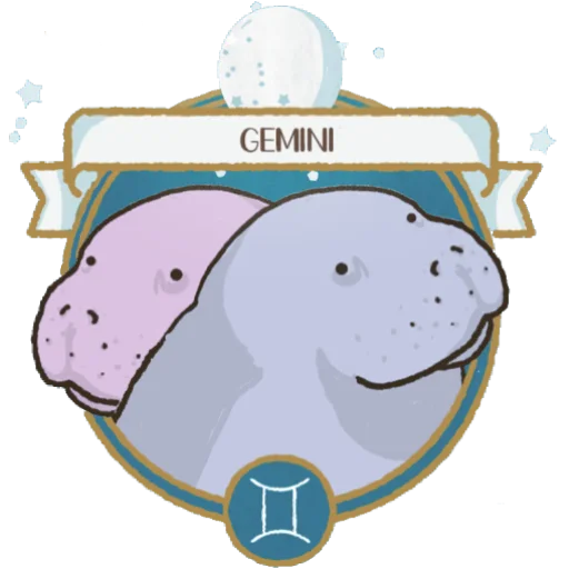 ♊️ Стикер «Lamentino the manatee» для Telegram