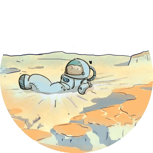 🌓 Стикер «Lamentino the manatee» для Telegram
