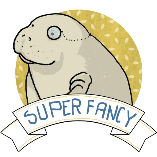 🎩 Стикер «Lamentino the manatee» для Telegram