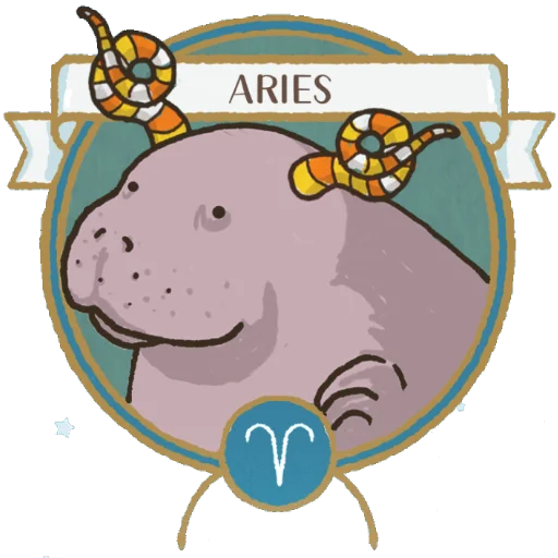 ♈️ Стикер «Lamentino the manatee» для Telegram