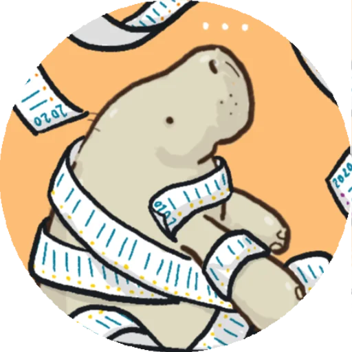 📃 Стикер «Lamentino the manatee» для Telegram