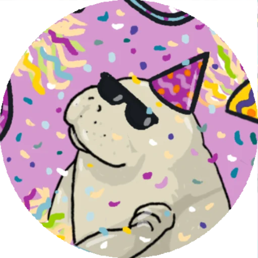 🥳 Стикер «Lamentino the manatee» для Telegram
