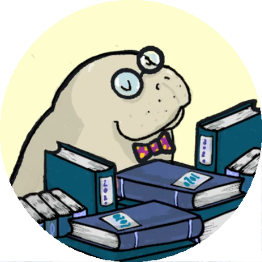 📚 Стикер «Lamentino the manatee» для Telegram