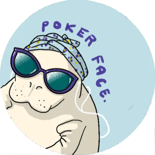 🤫 Стикер «Lamentino the manatee» для Telegram