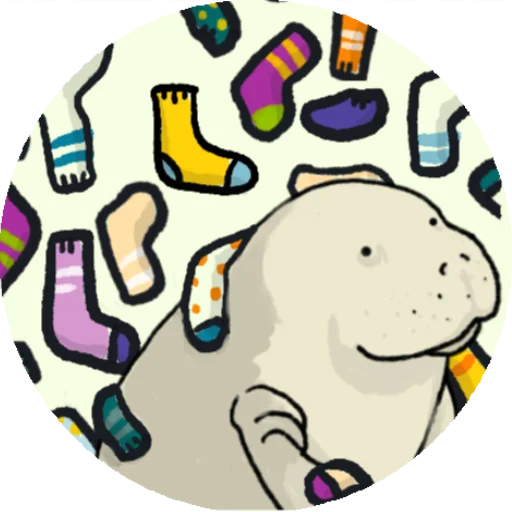 🧦 Стикер «Lamentino the manatee» для Telegram