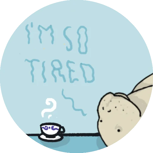 ☕ Стикер «Lamentino the manatee» для Telegram