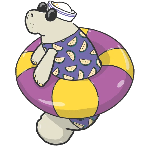 🏖 Стикер «Lamentino the manatee» для Telegram