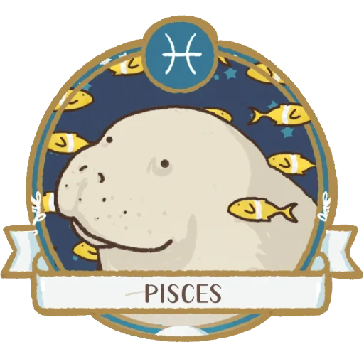 ♓️ Стикер «Lamentino the manatee» для Telegram