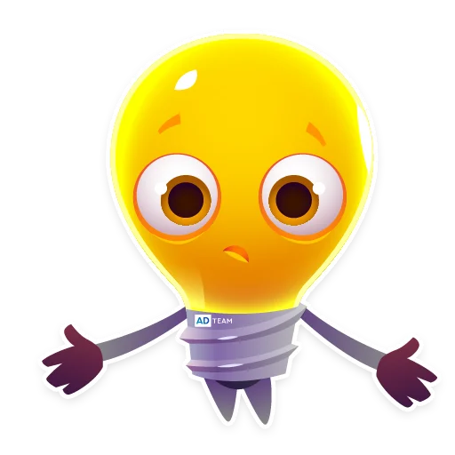 😟 Стикер «Lamp AdTeam» для Telegram