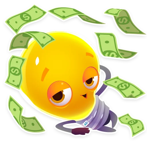 😉 Стикер «Lamp AdTeam» для Telegram