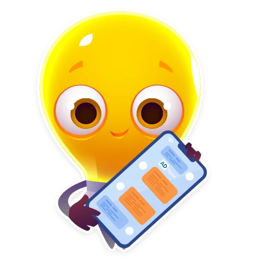 📱 Стикер «Lamp AdTeam» для Telegram