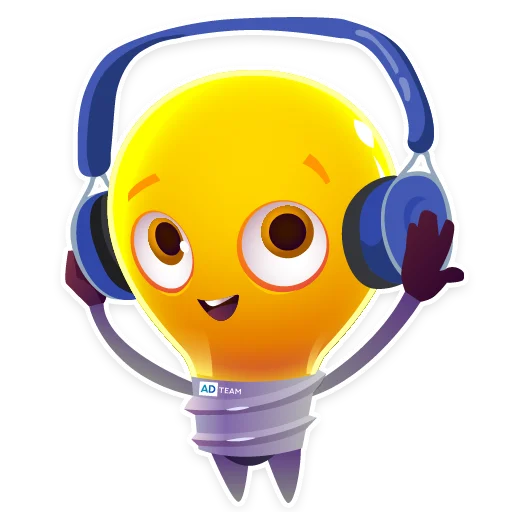 ☺️ Стикер «Lamp AdTeam» для Telegram