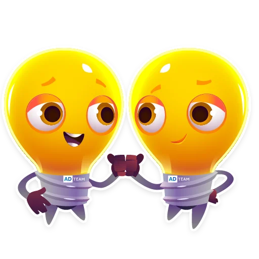 🤜 Стикер «Lamp AdTeam» для Telegram