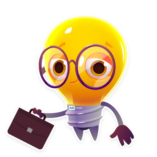 🤓 Стикер «Lamp AdTeam» для Telegram