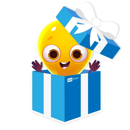 🎁 Стикер «Lamp AdTeam» для Telegram