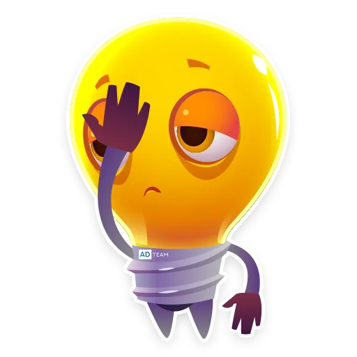 🤦 Стикер «Lamp AdTeam» для Telegram