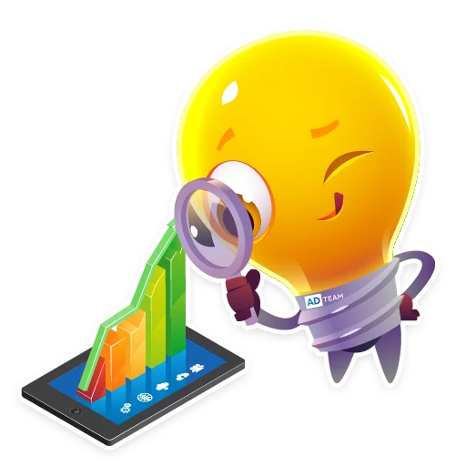 🧐 Стикер «Lamp AdTeam» для Telegram