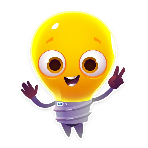 Стикерпак Lamp AdTeam для Telegram