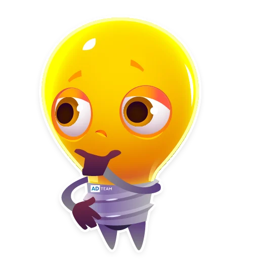 🤔 Стикер «Lamp AdTeam» для Telegram