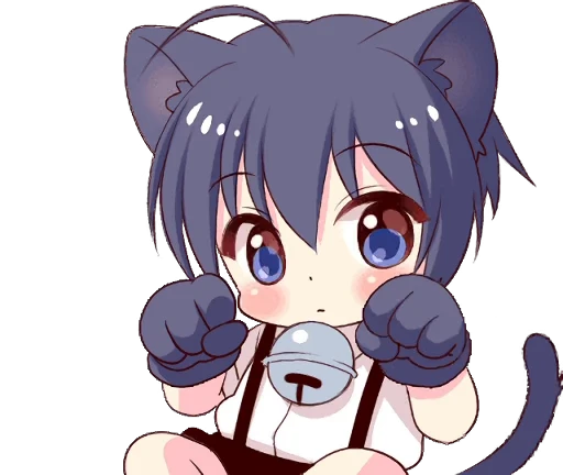 👌 Стикер «Boy of the Black Cat Animated» для Telegram