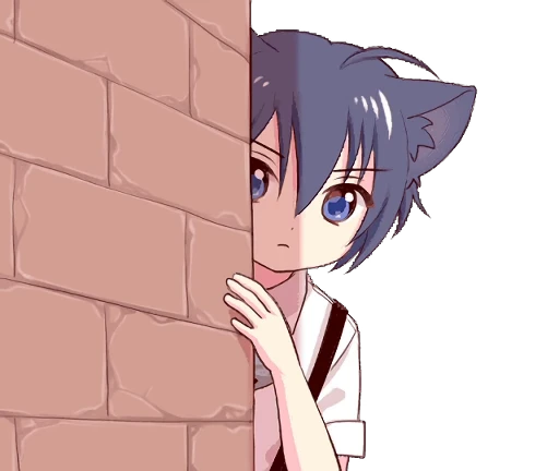 Стикерпак Boy of the Black Cat Animated для Telegram