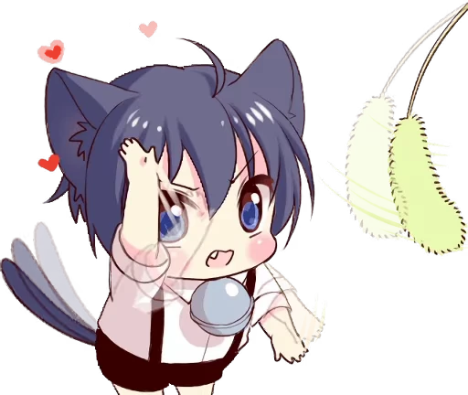 🤩 Стикер «Boy of the Black Cat Animated» для Telegram