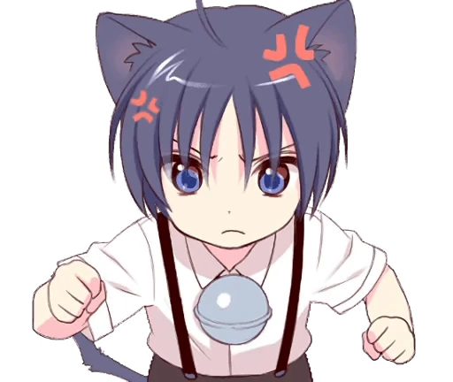 🤬 Стикер «Boy of the Black Cat Animated» для Telegram
