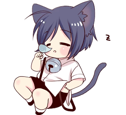 😪 Стикер «Boy of the Black Cat Animated» для Telegram