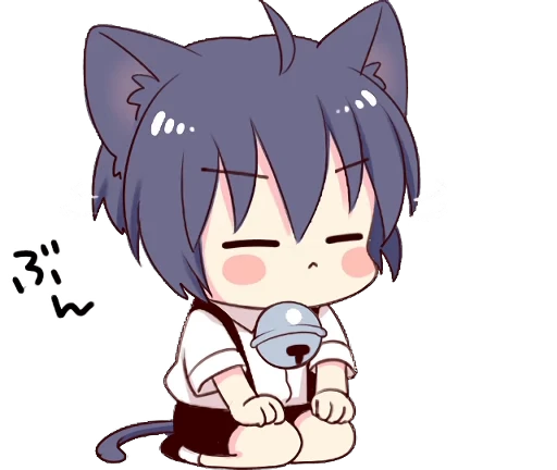 😤 Стикер «Boy of the Black Cat Animated» для Telegram