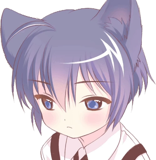 😐 Стикер «Boy of the Black Cat Animated» для Telegram