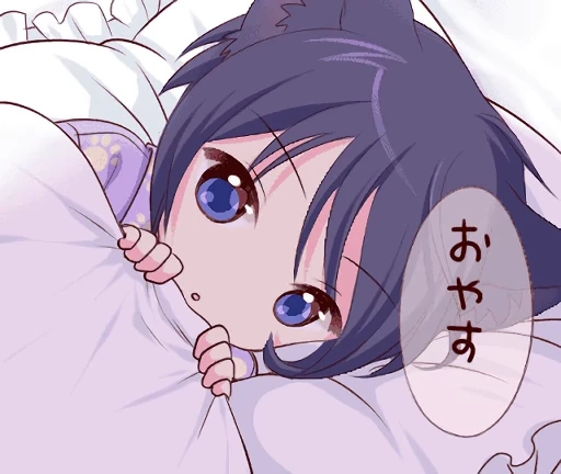 😴 Стикер «Boy of the Black Cat Animated» для Telegram