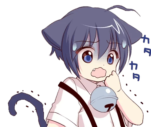😱 Стикер «Boy of the Black Cat Animated» для Telegram