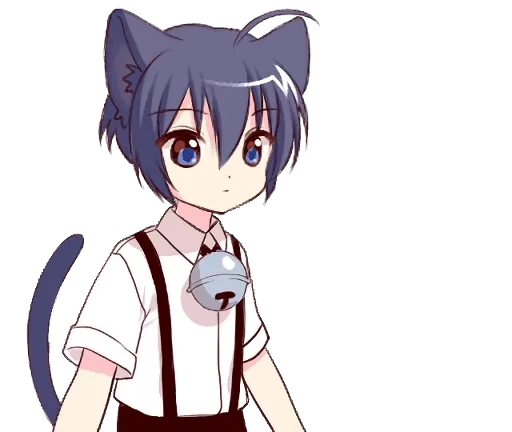 🙏 Стикер «Boy of the Black Cat Animated» для Telegram