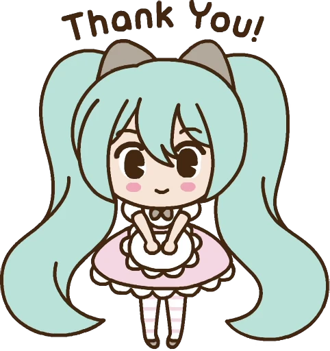 ☺️ Стикер «Hatsune Miku x Pusheen» для Telegram