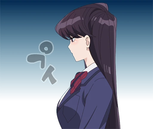 🙅‍♀️ Стикер «TV Anime "Komi Can&;t Communicate"» для Telegram