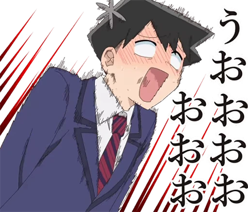 😨 Стикер «TV Anime "Komi Can&;t Communicate"» для Telegram