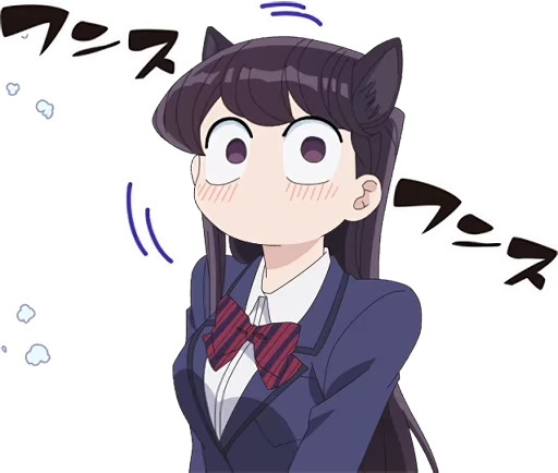 ☺️ Стикер «TV Anime "Komi Can&;t Communicate"» для Telegram